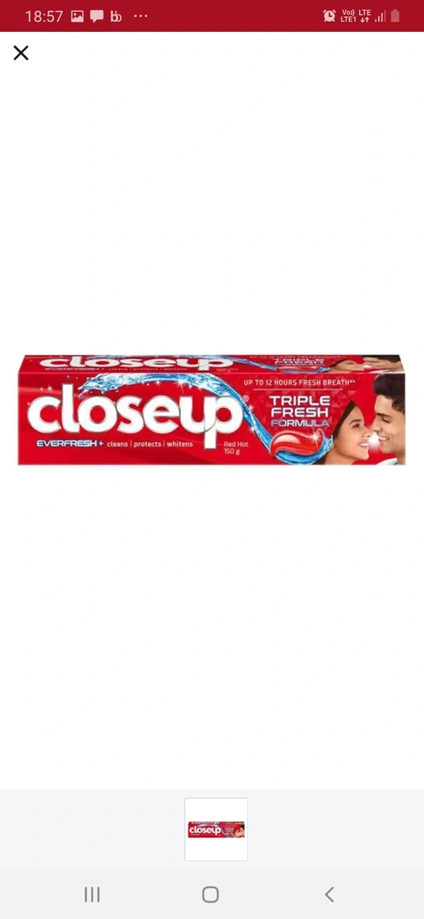 Close Up Paste : 20mrp