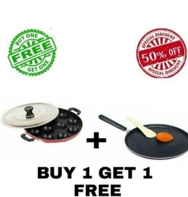 Combo Dosa tawa+ Pannigaram Tawa