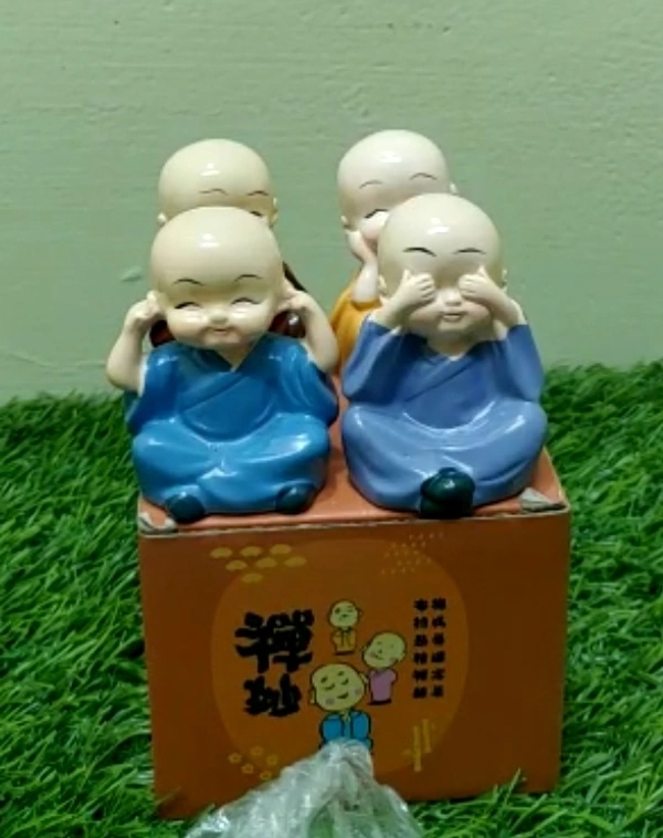Monk Doll 4 Pcs Set