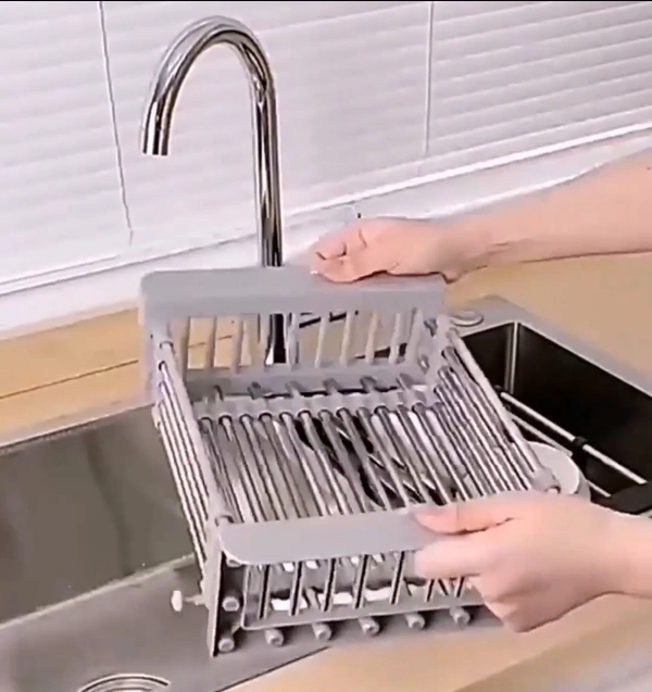 Adjustable  Stainless Drainer Basket Tray