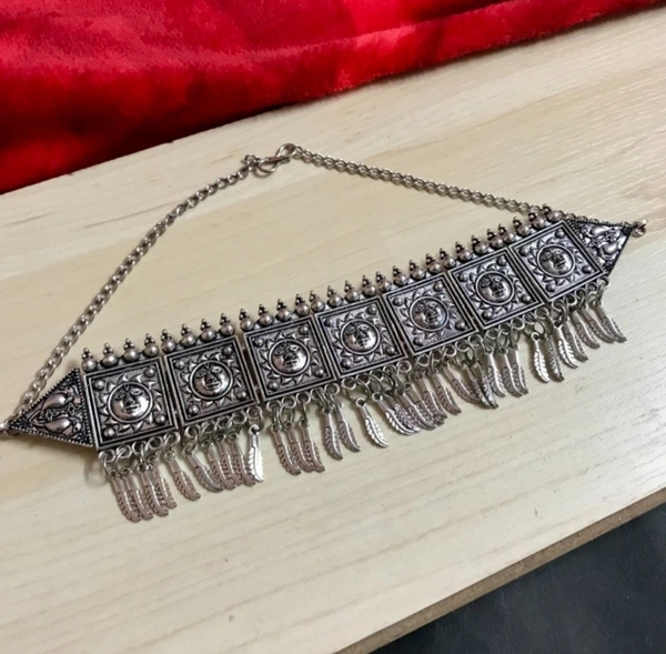 Martina Jewels GS Hanging Choker - silver oxidized 