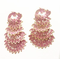 Martina Jewels Kundan Meena Earing Assorted - golden, 6