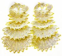 Martina Jewels Kundan Meena Earing Assorted - golden, 6
