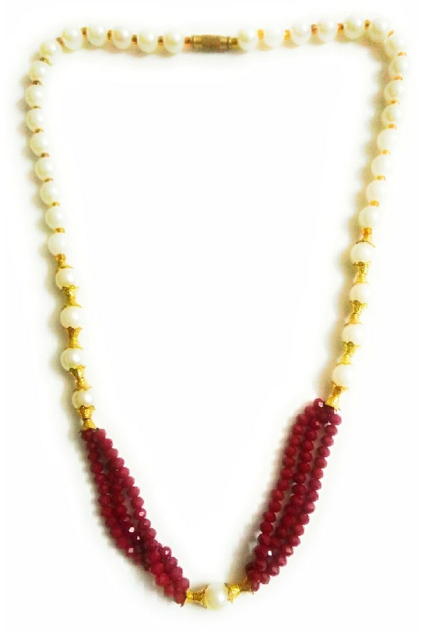 Buy Multilayered Red Crystal necklace Online – Gehna Shop