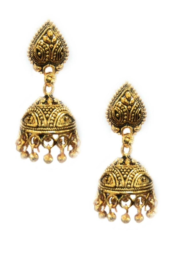 Martina Jewels Antic Plated Jhumki - antic, 6