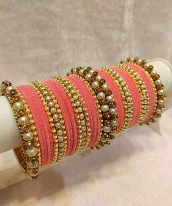 Martina Jewels Colour Bangles Set For Both Hands BG-132 - All Colours, 6