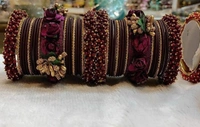 Martina Jewels Colour Bangles Set For Both Hands BG-102 - Wine, 6