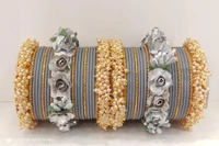 Martina Jewels Colour Bangles Set For Both Hands BG-102 - Multi, 6