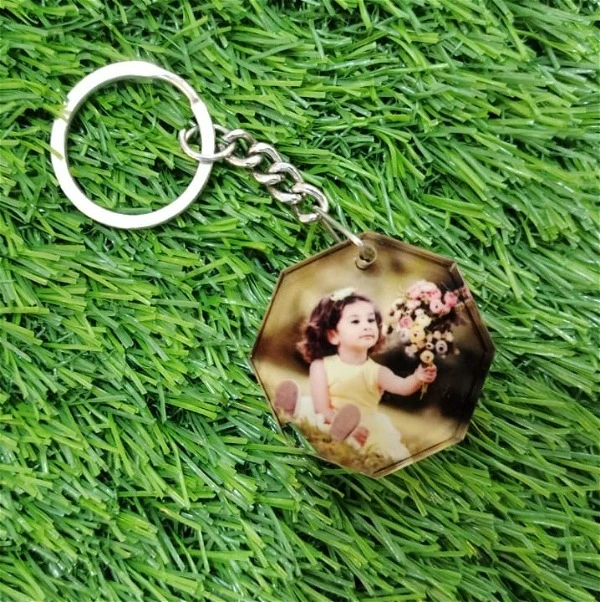 Acrylic 4mm Printed Keychain - Round Shape