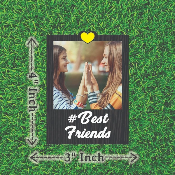 MDF 2 Layer Magnet - Best Friends