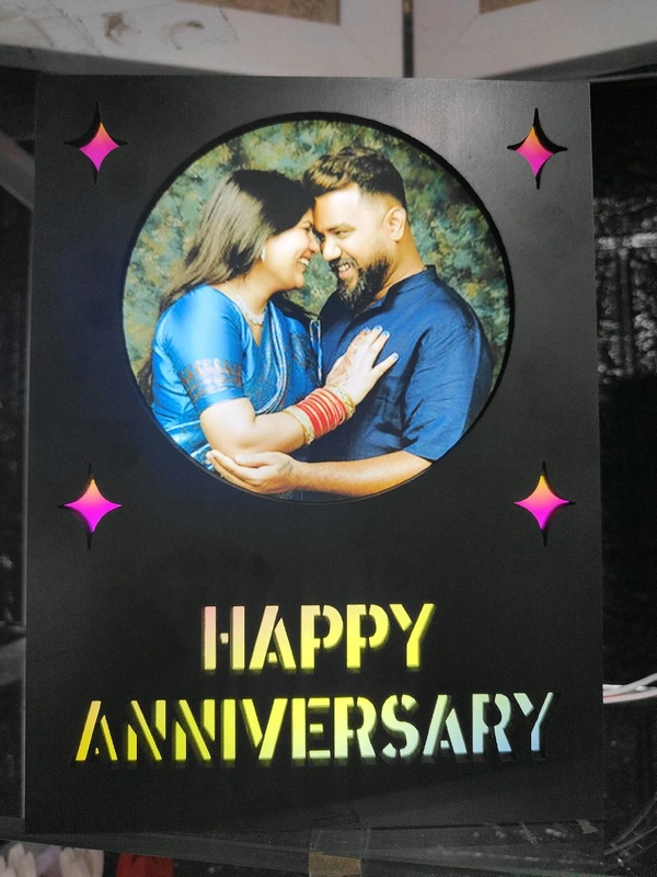 Happy Anniversary - 5.5x7.5" LED Frame