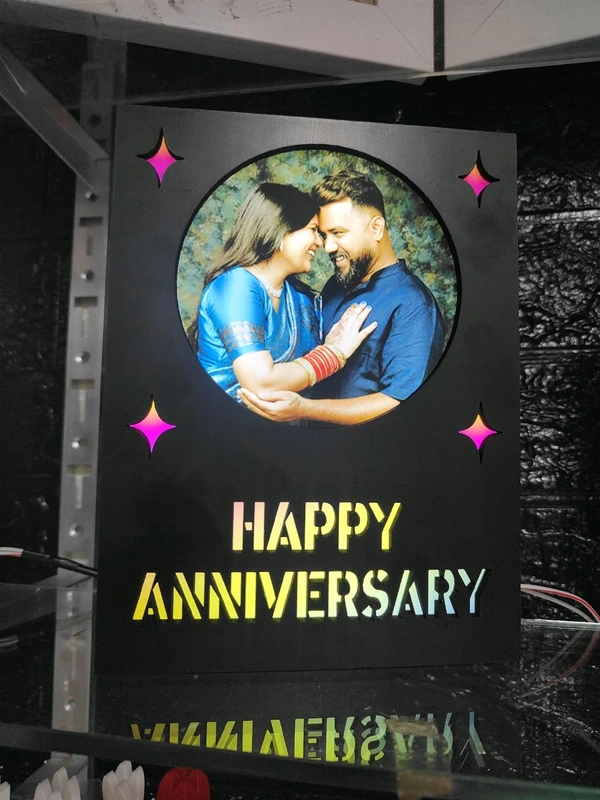 Happy Anniversary - 5.5x7.5" LED Frame