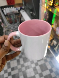 3 Tone Inner & Handle Color Mugs - Red