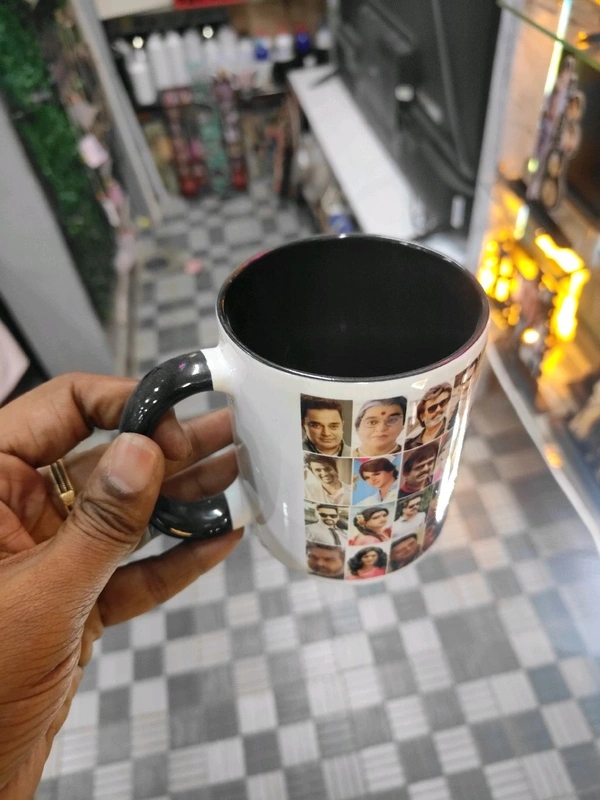 3 Tone Inner & Handle Color Mugs - Red