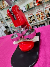 58mm Round Badge Machine Combo - Red & Black