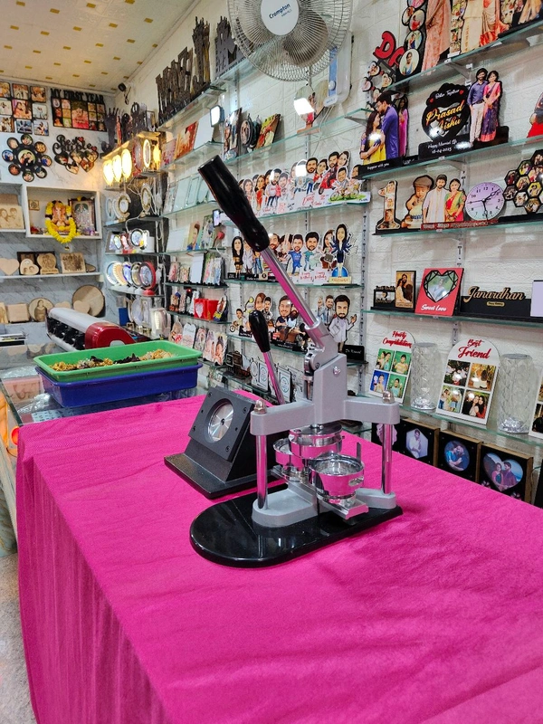 58mm Round Badge Machine Combo