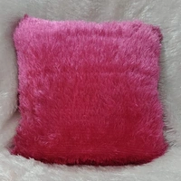 Fur Pillow - Square Shape - Pink