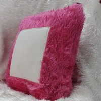 Fur Pillow - Square Shape - Pink