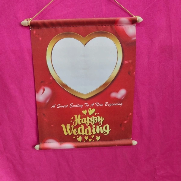 Happy Wedding 01  -Satin Scrolls