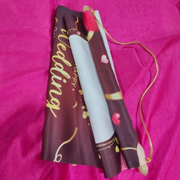 Happy Wedding 02 -Satin Scrolls