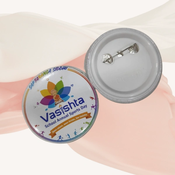 58mm Round Badge Material