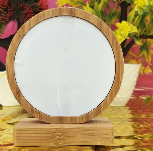 Bamboo Magnet Frame - Round Shape