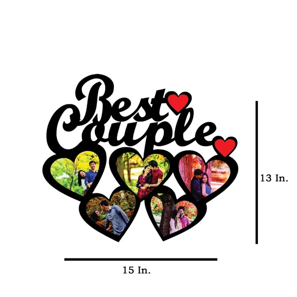 Best Couple - MDF Wall Collage Frame - SKU119