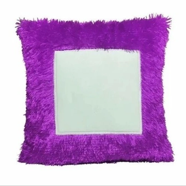 Fur Pillow - Square Shape - Purple