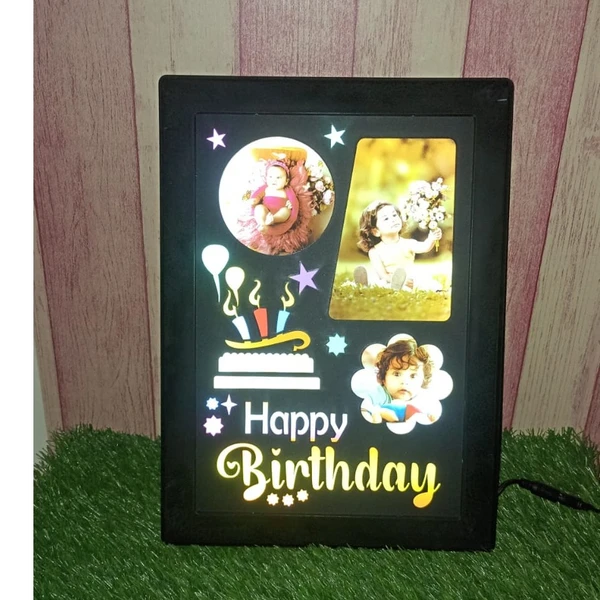 Happy Birthday LED Backlit Frame 801