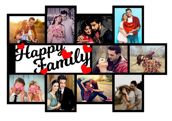 Happy Family - MDF Wall Collage Frame - SKU224