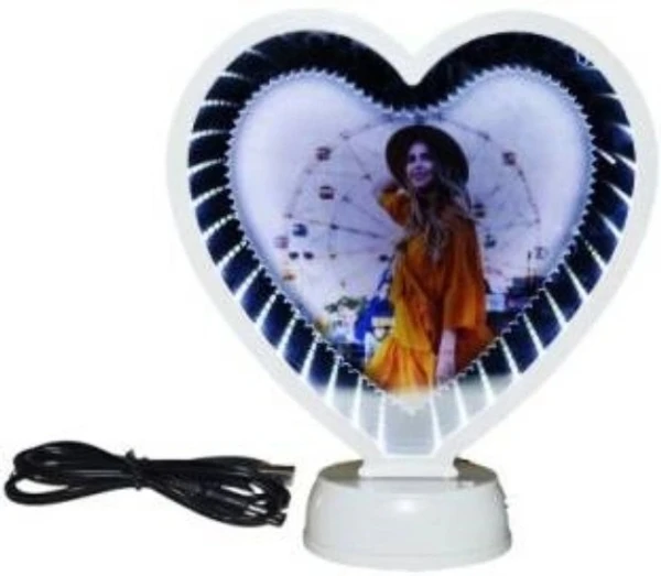 White Heart Infinity Magic Mirror