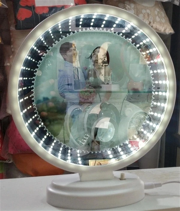 White Round Infinity Magic Mirror