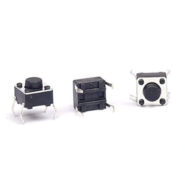 Push Button 4 Pin  (Pack Of 50 Pcs) - Small
