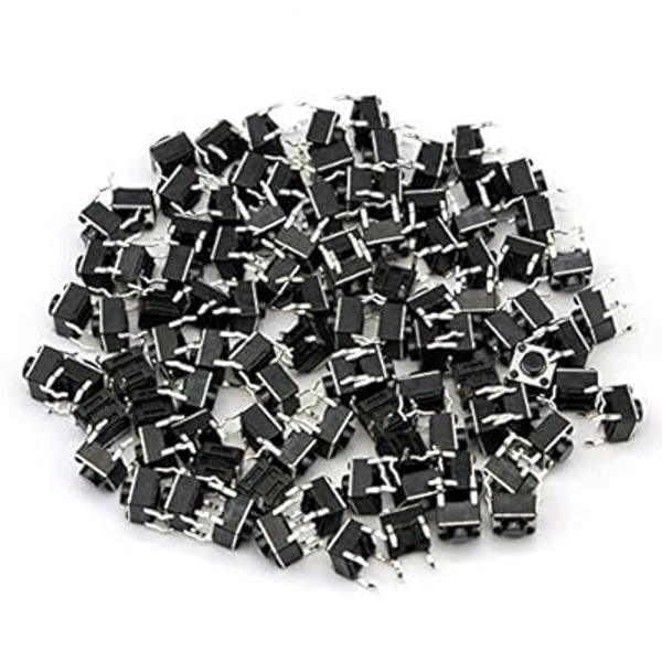 Push Button 4 Pin  (Pack Of 50 Pcs) - Small