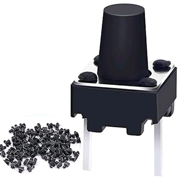 Push Button 4 Pin  (Pack Of 50 Pcs) - Medium