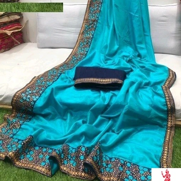 Fancy Two Tone Women Silk Saree
