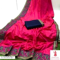 Fancy Two Tone Women Silk Saree