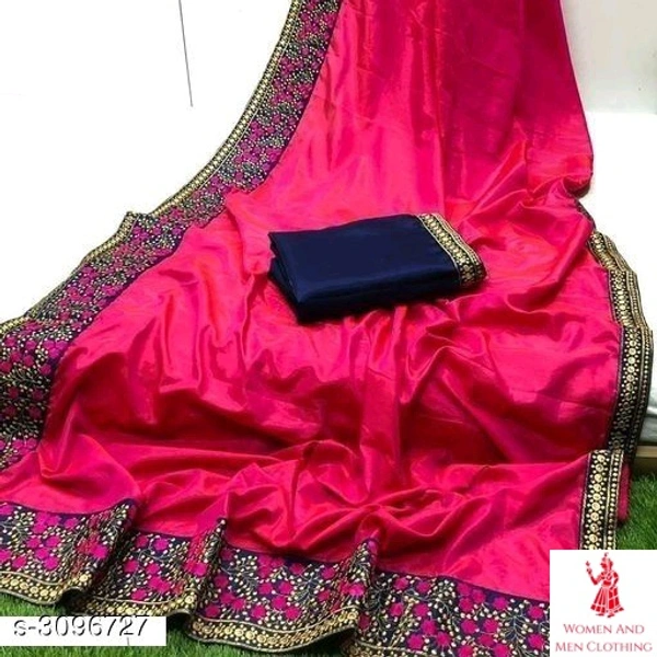 Fancy Two Tone Women Silk Saree