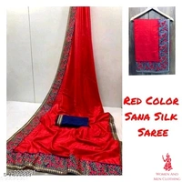 Fancy Two Tone Women Silk Saree