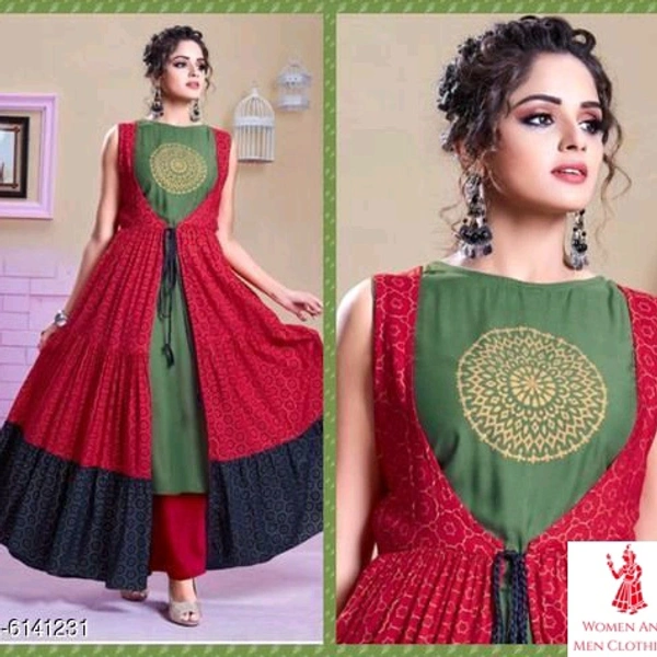 Trendy Very Beautiful Rayon Kurtis