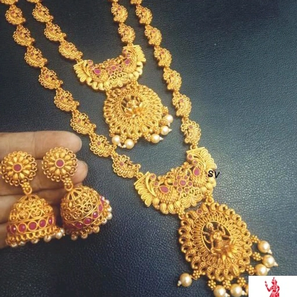 Women's Alloy Gold Plated Jewellery Set