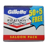 Gillette Wilkinson Blade Saloon Pack- Mrp 3, Price2/pcs [Pack of 50 blades]