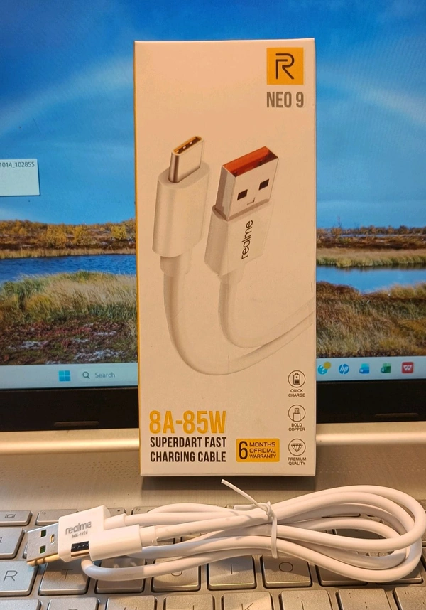 Realme 8A-85W Super Fast V8/ Micro USB Charging Cable