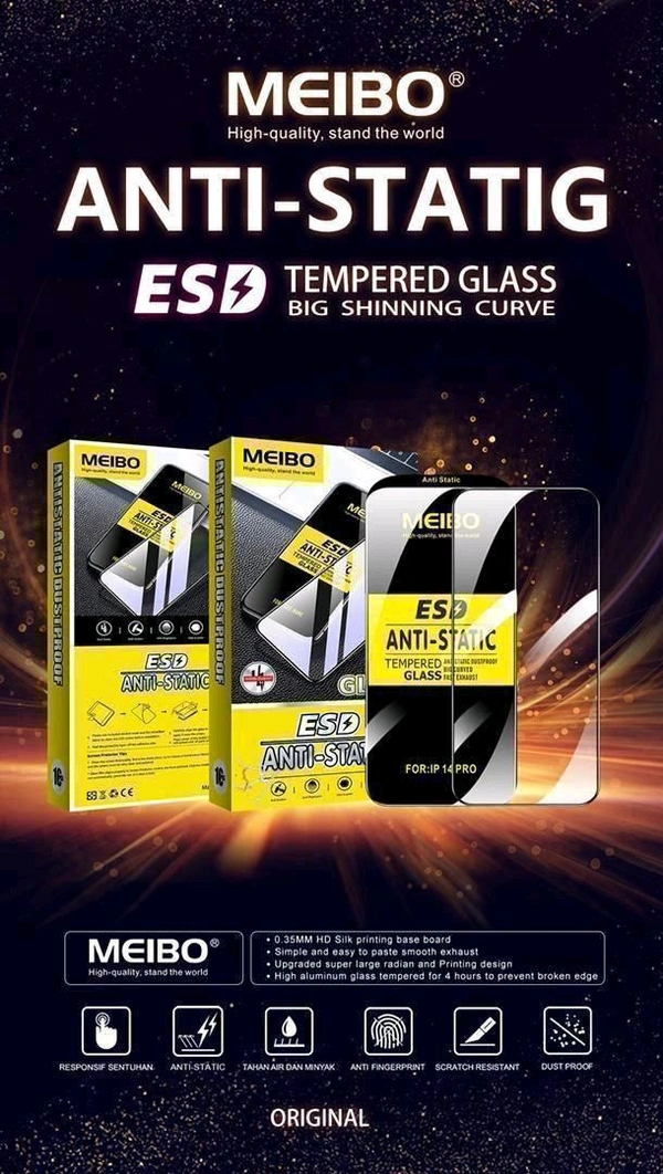 RM NOTE 7 PRO/RM 7/NOTE 7 /NOTE 7S/RM Y3/X23/V11/V11 PRO/REALME X2/XT/1+6T/1+7 MEIBO ESD ANTI STATIC GLASS