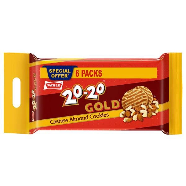Parle 20-20 Gold Cashew Almond Cookies 1kg