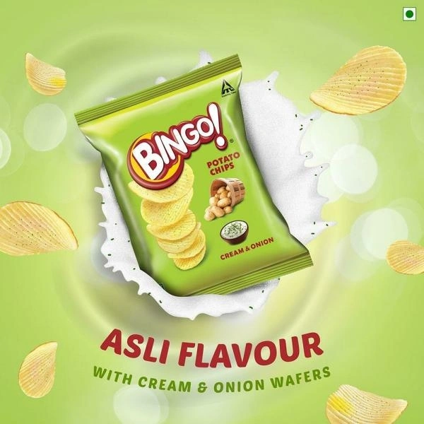 Bingo Yumitos Cream & Onion Potato Chips 130 g