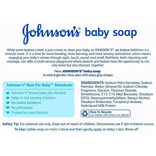 Johnson's Baby Soap 100 g (Buy 3 Get 1 Free)