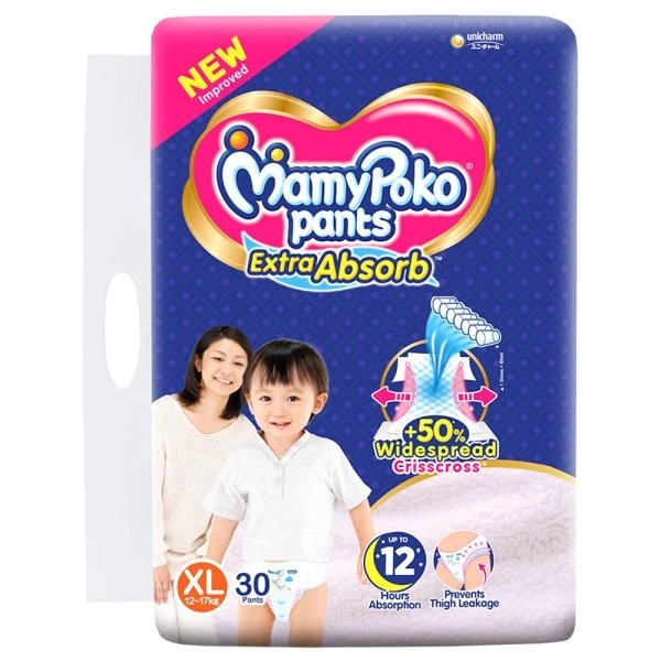 MamyPoko Extra Absorb Pants (XL) 30 count (12 -17kg)