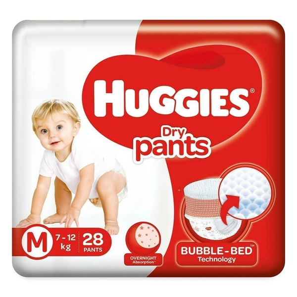 Huggies Dry Pants (M) 28 count (7 - 12 kg)