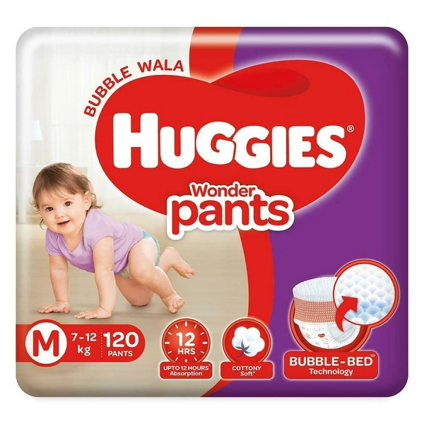 Huggies Wonder Pants (M) 96 count (7 -12 kg)